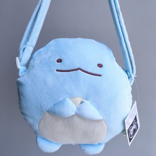 กระเป๋าสะพาย กระเป๋าซิป สุมิโกะ San-X Sumikko Gurashi Lizard ป้ายห้อย ขนาด10นิ้ว จุของได้เยอะ ซิป2ทาง เนื้อมาชเมลโล่