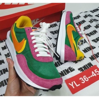 Nike sacai x  LDWaffle and Blazer Mid ของโรงงานผลิตไม่ผ่านQC