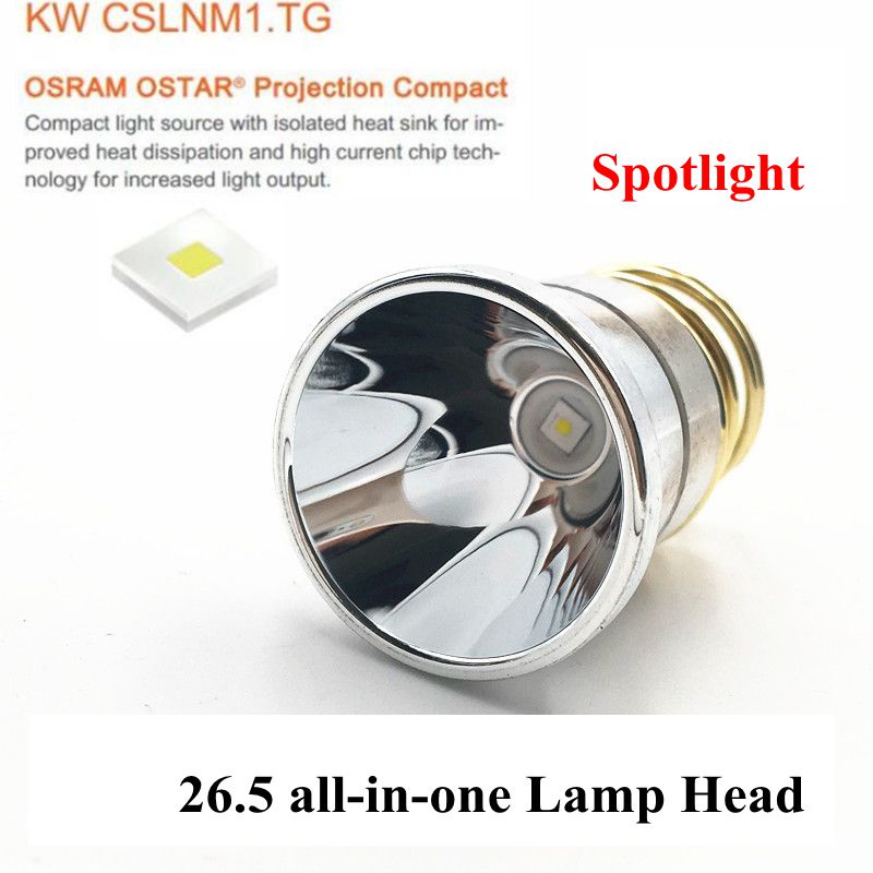 สปอตไลท์ 26.5 มม. Osram KW CSLNM1.Tg แสงสีขาว Stepless Dimming 1200LM ไฟฉาย all-in-one โคมไฟหัว DIY อุปกรณ์เสริม 4.2V