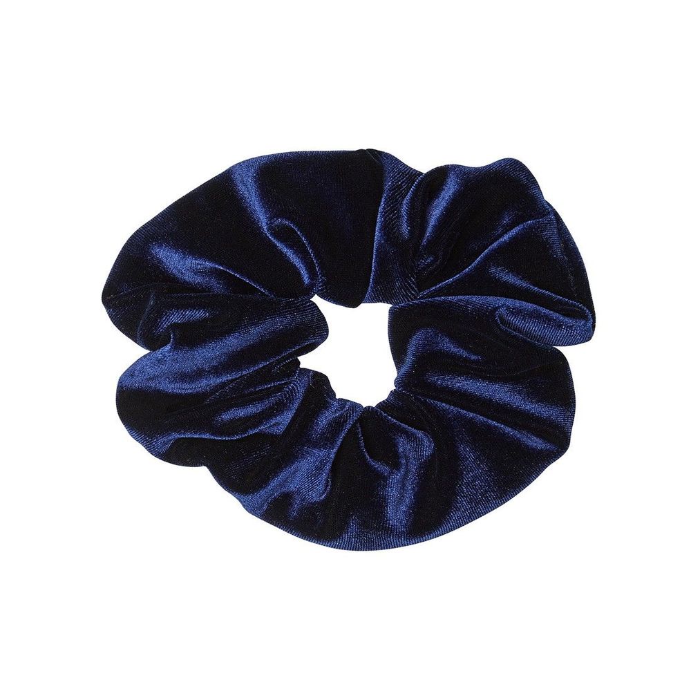 L-Size Ocean Bleu Velvet Scrunchie