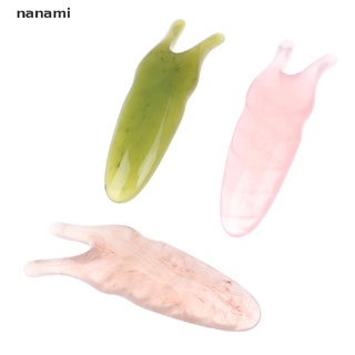 (Nanami) แผ่นหินหยกธรรมชาติ รูปตัว Y สําหรับนวดจมูก และใบหน้า