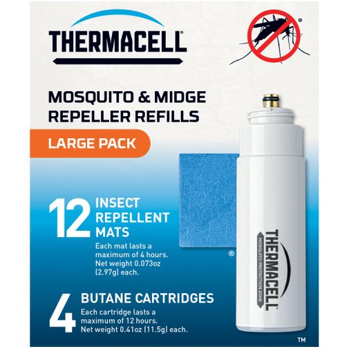 แผ่น Refill พร้อมแก็ส สำหรับเครื่องไล่ยุง Thermacell Mosquito &amp; Midge Protection Refill (with gas) R-4