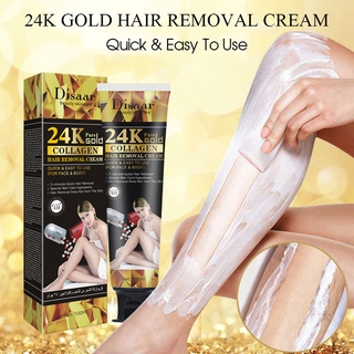 ขายปลีก ขายส่ง Disaar 24K ทองคํา คอลลาเจน กําจัดขน ครีมเครื่องสําอาง ความงาม สุขภาพ เครื่องสําอาง 100 มล.-DS51971