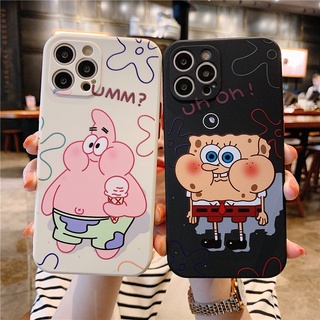 เคสโทรศัพท์มือถือ ซิลิโคน ลายสพันจ์บ็อบ สําหรับ Samsung A01 A03 CORE A53 S21 S20 FE S22 plus M23 A73 5G Note 20 ultra J7 prime j6 plus A21S A42 5G