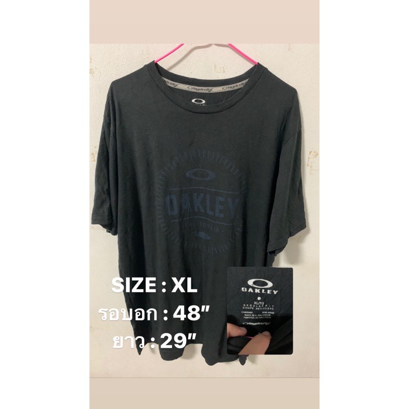เสื้อoaklayมือสองของแท้ สภาพสวยสกรีนไม่ร้าว ผ้านิ่มใส่สบาย
