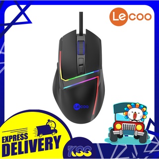 เม้าเล่นเกมส์ เมาส์เกมมิ่งส์ LECOO by LENOVO MS106 WIRED MOUSE BLACK รับประกัน 1 ปี