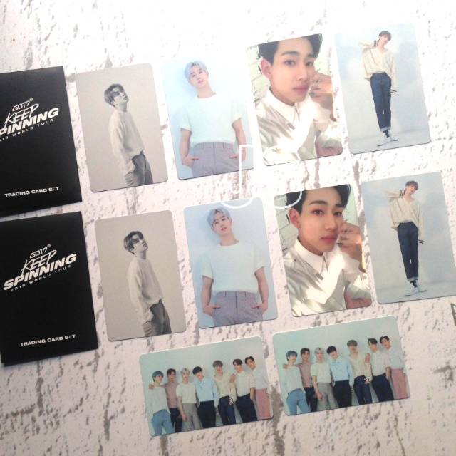 Got7 KEEP SPINNING TRADING CARD MARK/YUGYEOM/BAM/YOUNGJAE PHOCARD