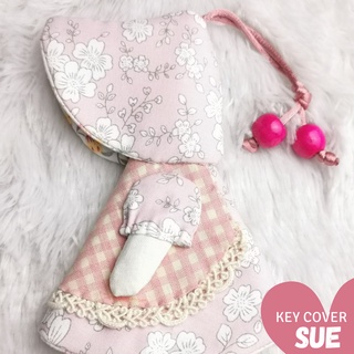 ที่เก็บกุญแจ Key cover Handmade : Sue ชมพูดอกไม้