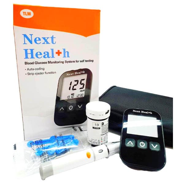 เครื่องตรวจน้ำตาล Next Health Meter Blood Glucose Test เครื่องตรวจน้ำตาลในเลือด เกรด Accu check