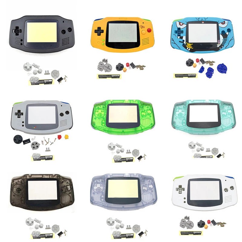 เปลี่ยนเปลือกที่อยู่อาศัยครบชุดสำหรับ Gameboy Advance Shell พร้อมปุ่มแผ่นยางนำไฟฟ้าสำหรับเคสคอนโซล GBA