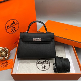 กระเป๋า Hermes   size 19cm ออริหนังแท้สวยมาก