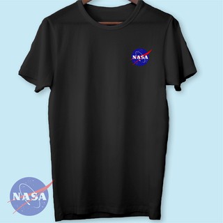 เสื้อแฟชั่นผญ sexy - เสื้อยืดโลโก้นาซ่าเสื้อยืดธรรมดาที่มีโลโก้NASA