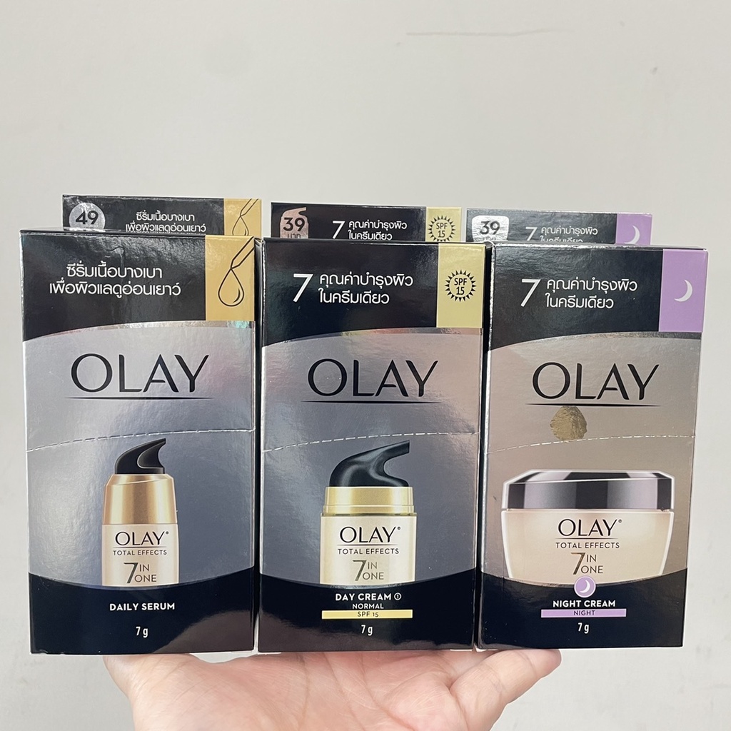 (6 ซอง) Olay Total Effects 7 in One Serum / Cream โอเลย์ โททอล เอฟเฟคส์ ผลิตภัณฑ์บำรุงผิวหน้าชนิดซอง 7 กรัม #7