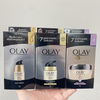 (6 ซอง) Olay Total Effects 7 in One Serum / Cream โอเลย์ โททอล เอฟเฟคส์ ผลิตภัณฑ์บำรุงผิวหน้าชนิดซอง 7 กรัม