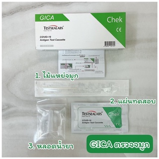 Gica ชุดตรวจจมูก พร้อมส่ง ผ่านมาตรฐาน อย T6400192