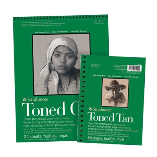 Strathmore 400 Series Toned Sketch Paper Pad Wire Bound