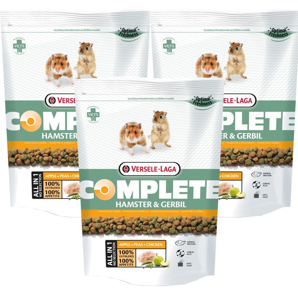 Versele Laga Hamster & Gerbils Food Complete Formula 500g (3 bags) อาหารหนูแฮมเตอร์ หนูเจอร์บิว 500ก