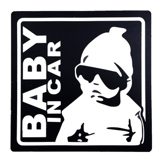 BOA260 สติกเกอร์ติดรถ Baby in car สติ๊กเกอร์ติดรถสวยๆ Vinyl Sticker