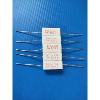 R กระเบื้อง ตัวต้านทาน 5W  3.9 Ohm (แพ็ค 5 ตัว)