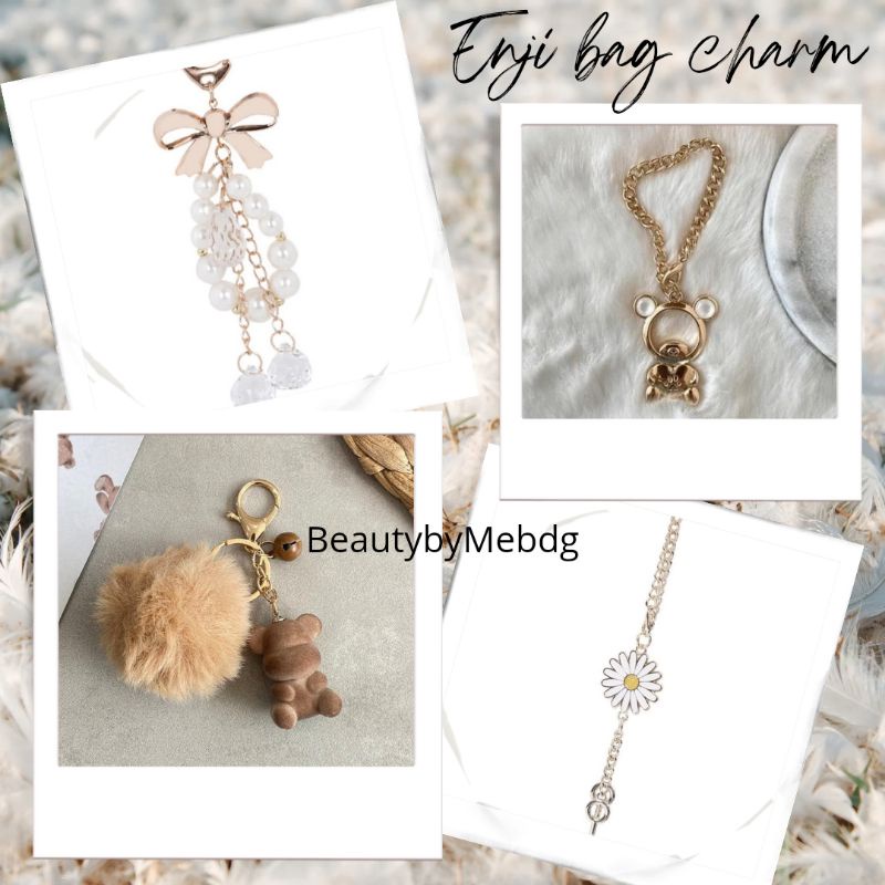 En-ji by Palomino Daisy Bag Charm / Enji Jisoo Bag Charm / Enji Miseo Bag Charm Choco / Enji Teddy B