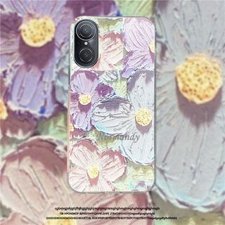 เคสโทรศัพท์ Hot Sale Handphone Case for Huawei Nova 9 SE 8i Honor X9 X8 50 Lite P50 Pro Fashion Purple Romance Flower Pattern Casing TPU SilicaGel Soft Case Shockproof Protective Cover เคส