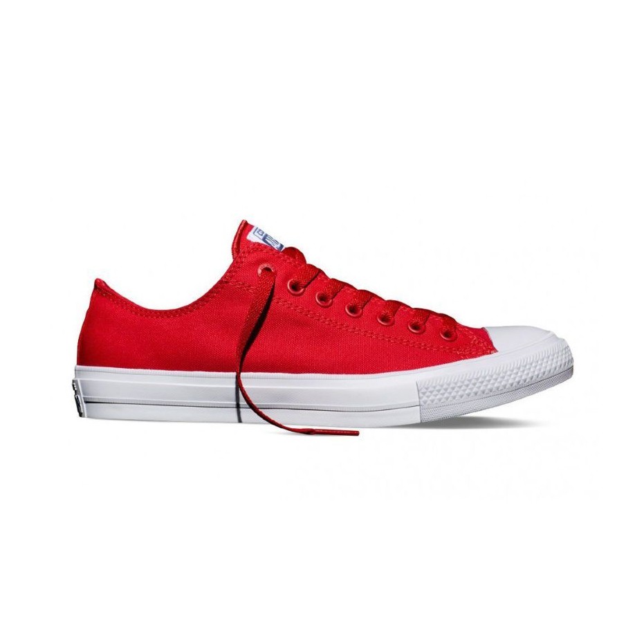 [สินค้าลิขสิทธิ์] Converse All Star Chuck Taylor ll Ox Salsa Red // รองเท้าผ้าใบสีแดง รองเท้าผ้าใบ ChuckII