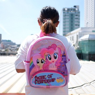 กระเป๋าเป้ Pinkie Pie พิงค์กี้พาย &amp; Fluttershy ฟลัตเตอร์ชาย magic of friendship 15นิ้ว My Little Pony มายลิตเติ้ลโพนี่