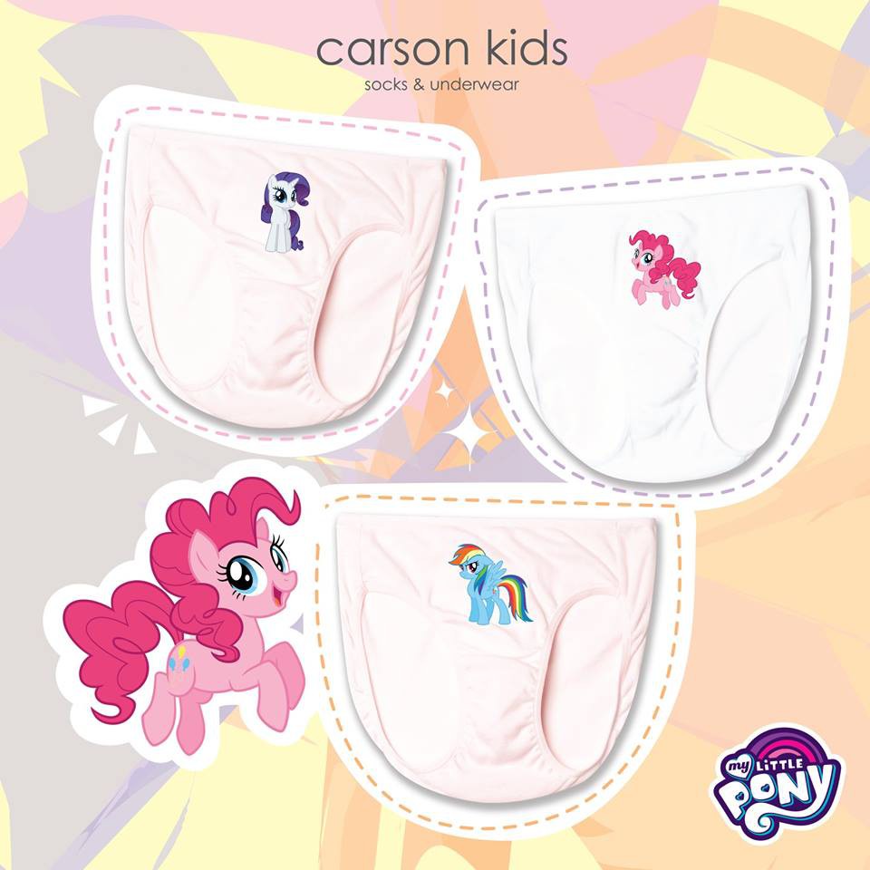 กางเกงในเด็กผู้หญิง Carsonkids ลาย My Little Pony แพ็ค 3 ตัว (KBIRPN18029AS)
