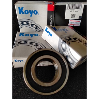 6205 2RS KOYO ตลับลูกปืนเม็ดกลมร่องลึก ฝานาง2ข้าง ขนาด 25mm x 52mm x 15mm ยี่ห้อ KOYO