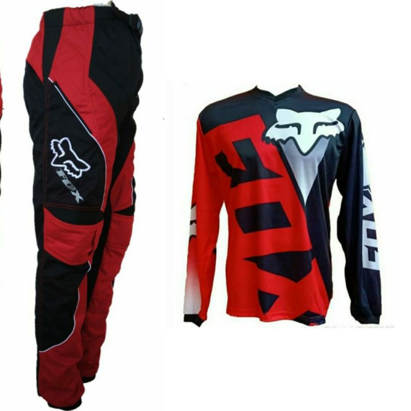 ATM GERSET JERSEY SET CYCLING DOWNHILL TRAIL CROSS MOTOCROSS ADVENTURE สีดํา MRH