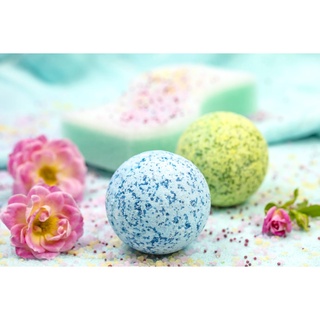 ชุดทดลองทำ Bath Bomb บาธบอมม์ (ทำได้ 535g) 007991