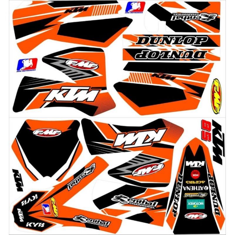 Motocross Decal ktm 85 สติ๊กเกอร์แถบเก่า ktm 85