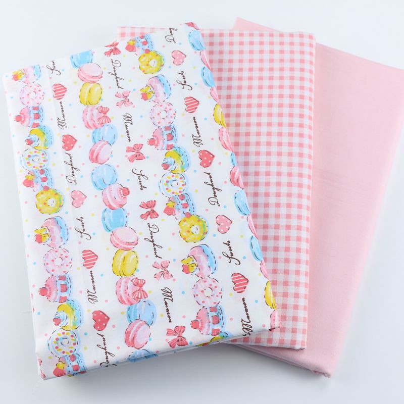 ผ้าคอตตอน 100% ลายมาการอง