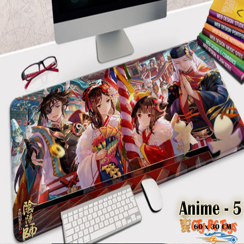 แผ่นรองเมาส์ Gamer ANIME Series 60 x 30 ซม. แผ่นรองเมาส์สําหรับเล่นเกมกันลื่น