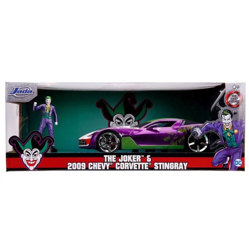 1:24 The Joker & 2009 Chevy Corvette Stingray (DC Comics) [JADA]