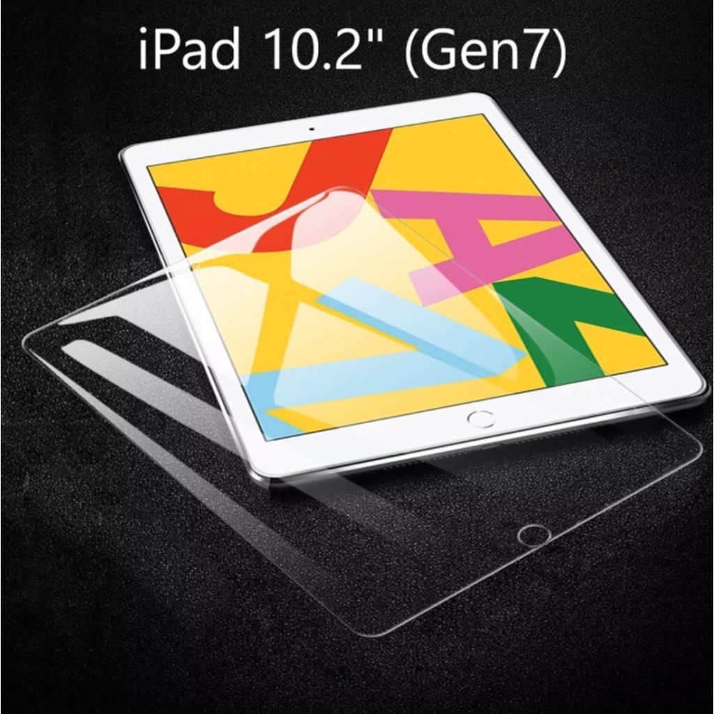 ฟิล์มกระจก iPad รุ่นล่าสุด ของแท้ แบบเต็มจอ iPad 10.2/gen7 (2019) 9H/iPad 8 (2020) Tempered Glass Anti-Glare