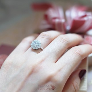 JEWELLYN Theone Ring แหวนเพชรชู เงินแท้