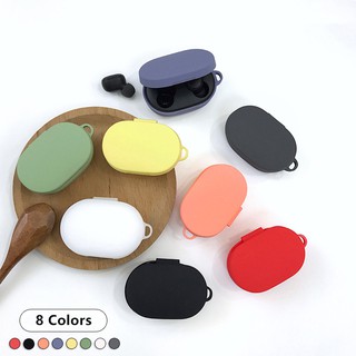 [8 สี] เคสซิลิโคนสําหรับใส่หูฟัง Xiaomi Redmi AirDots /AirDots 2 /AirDots S พร้อมตะขอเกี่ยว