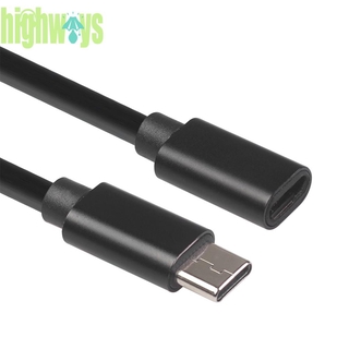 Hig 1 . 5 ม. Type - C Male To Female Extension สายเคเบิ้ลเชื่อมต่อข้อมูล Usb 3 . 1 Data Charger