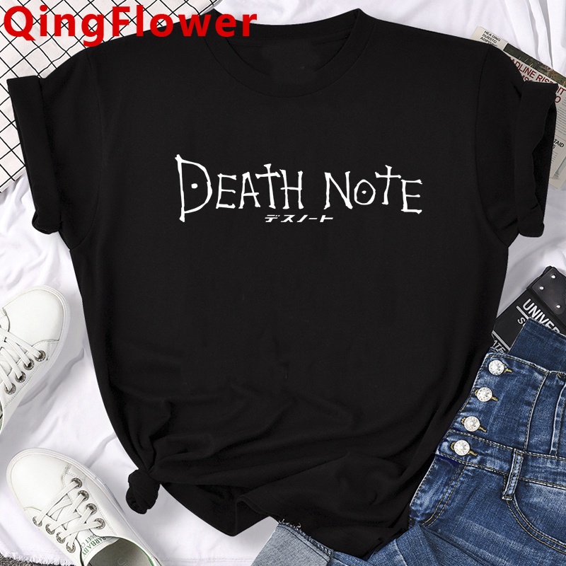 Death Note Shinigami Ryuk ตลกการ์ตูน T เสื้อผู้ชายญี่ปุ่นอะนิเมะ Misa Amane Tshirt มังงะ Kawaii เสื้