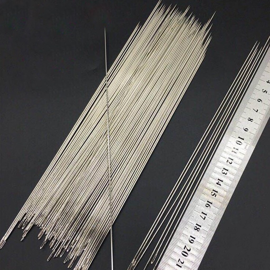 เข็มร้อยมาลัย  บาง 0.8 mm ยาว 355cm (  14 นิ้ว) 5,10 หรือ 20 เล่ม