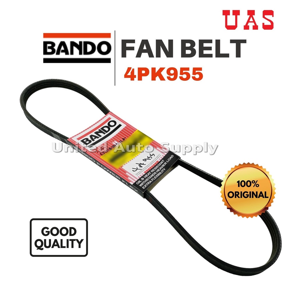 สายพานพัดลม BANDO 4PK955 สําหรับ PROTON Perdana 2.0 E55