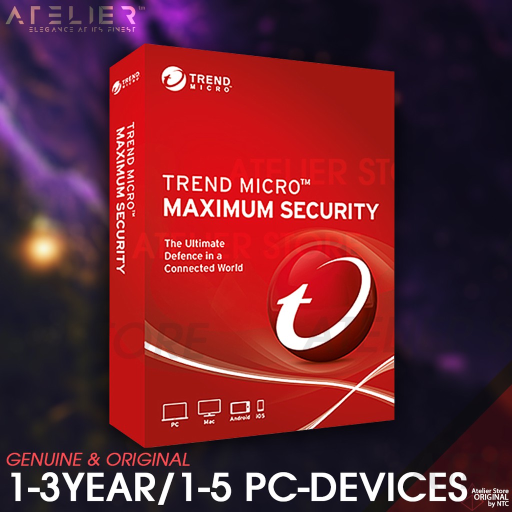 Trend Micro Maximum Security 2026 / 1-3 ปี/1-5 เครื่อง