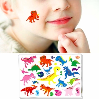 Cartoon Cute Kid Arm Waterproof Jurassic Dinosaur Tattoo Stickers Boy Body Face Temporary Tattoo Dinosaur Fake Tattoo Decals