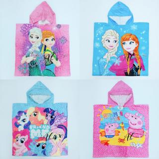 Angel Baby My Little Pony Frozen ผ้าขนหนูอาบน้ํา มีฮู้ด สําหรับเด็ก