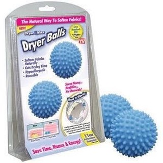 ลูกบอลซักผ้า Dryer Balls ผ้าไม่พันกัน ลูกบอลถนอมผ้า บอลซักผ้า นุ่มและแห้งไว 1 แพ็ค มี 2 ชิ้น T0249