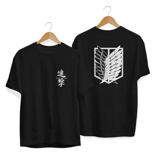 เสื้อยืดท็อป พิมพ์ลายการ์ตูนอนิเมะ shingeki no kyojin attack on titan สําหรับผู้ชาย