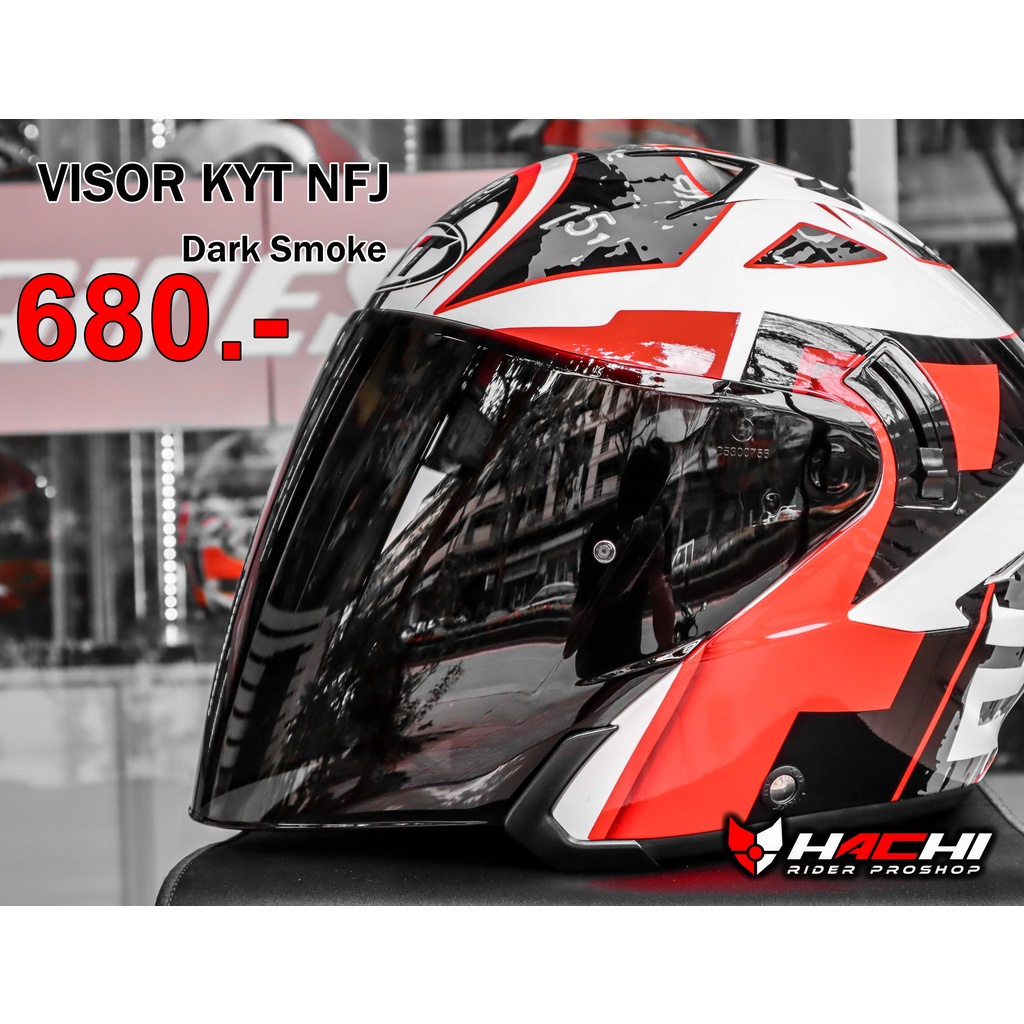 ชิลด์หน้าหมวกกันน็อค KYT VISOR รุ่น NFJ , TTR JET