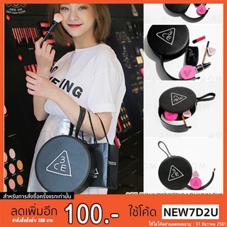 ( พร้อมส่ง ของแท้ )3CE ROUND TOTE BAG # BLACK