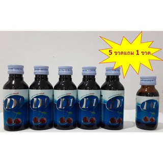 D1 น้ำหวานสูตรเข้มข้นปริมาณ 600 ml.(5 ขวดแถมขวดเล็ก 300 ml. 1 ขวด)